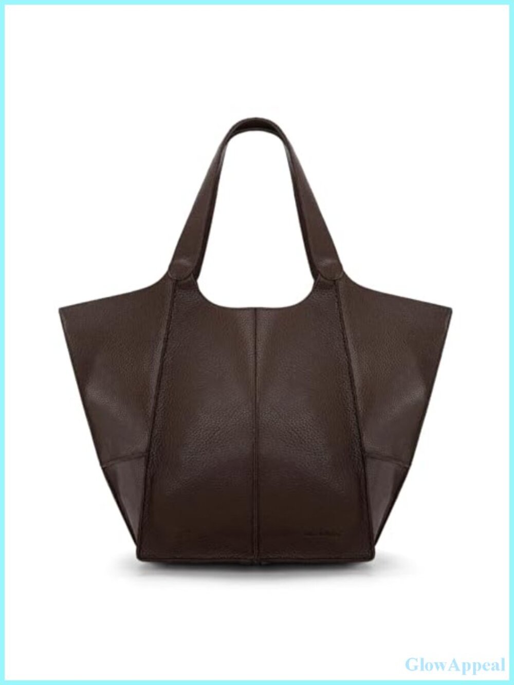 Faux Leather Slouchy Hobo Tote Bag Large Shoulder Handbag